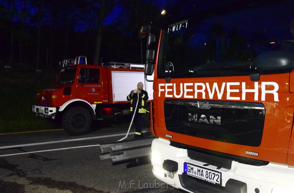 VU Gefahrgut LKW umgestuerzt A 4 Rich Koeln Hoehe AS Gummersbach P615.JPG - Miklos Laubert